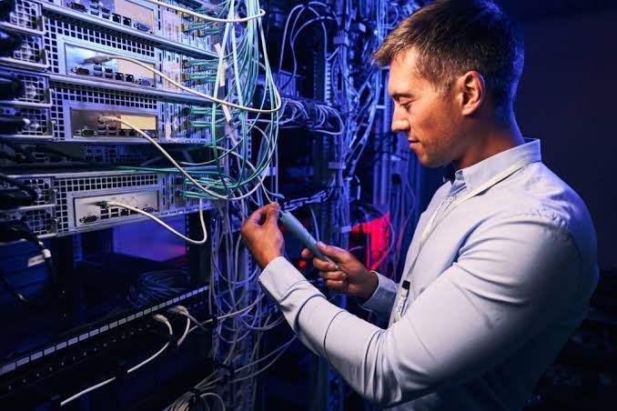 Professional IT support Helena technician monitoring server